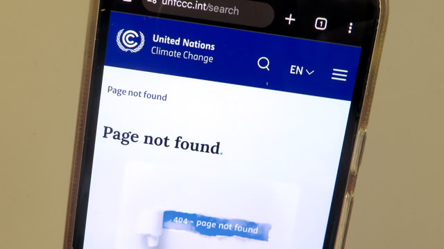 UNFCCC web page 404 error